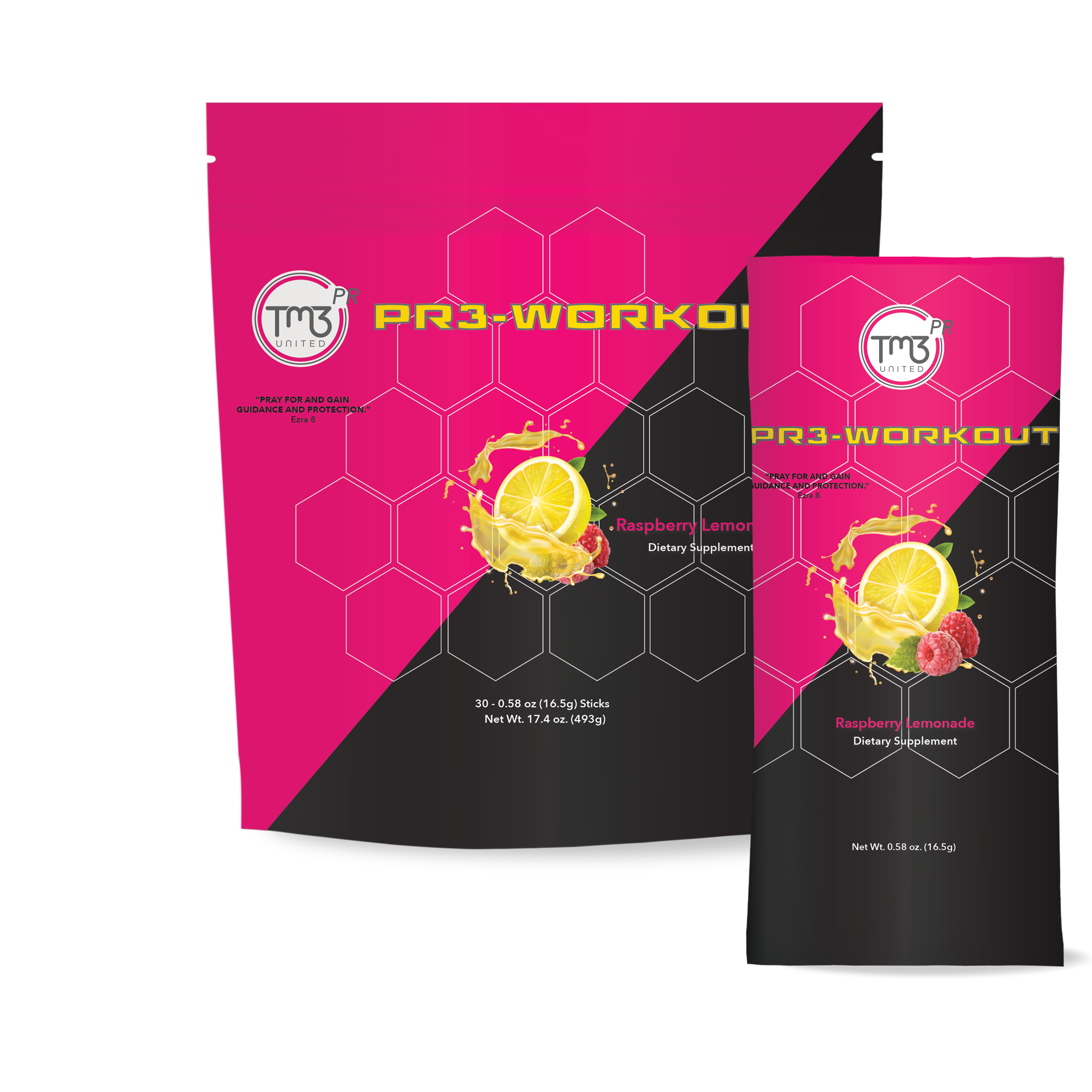 Pr3-Workout Sticks - Raspberry Lemonade