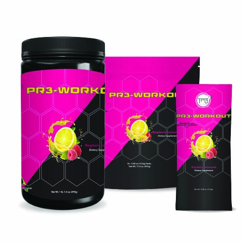image:March Forward - G.R.O. Strong - (1) Raspberry Lemonade Pre-Workout Sticks and (1) Raspberry Lemonade